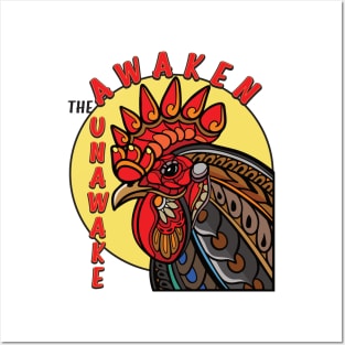 Awaken The Unawake Chicken Sunrise Posters and Art